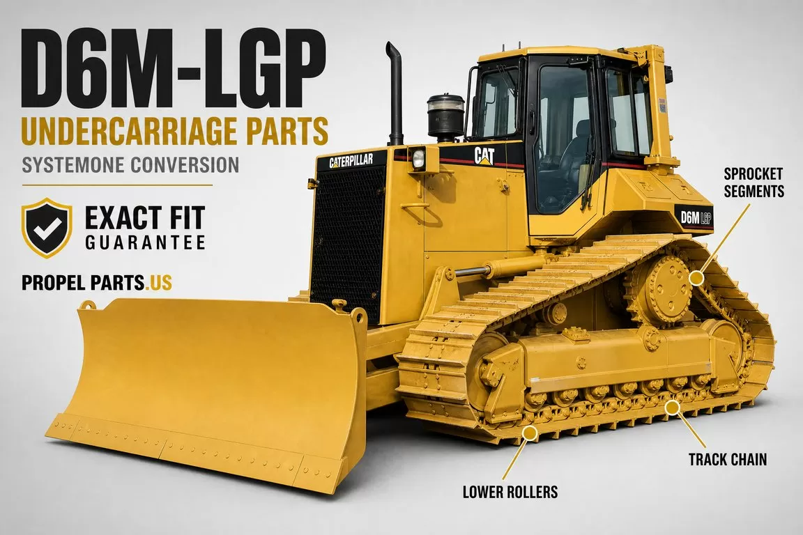 CAT D6M-LGP SystemOne to Conventional Conversion Undercarriage Parts