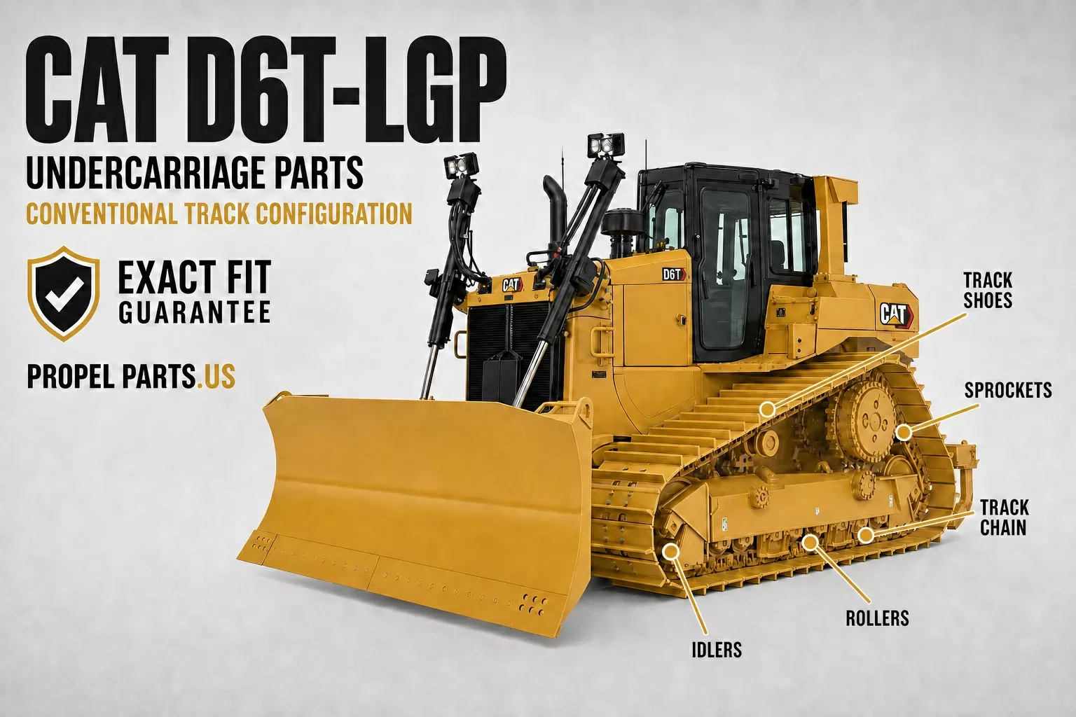 CAT D6T-LGP Conventional Undercarriage 