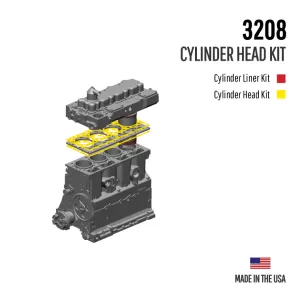CAT 3208T Rebuild Overhaul GASKET HEAD KIT - For Caterpillar 3208T Truck, Marine, Industrial & Machine Engines
