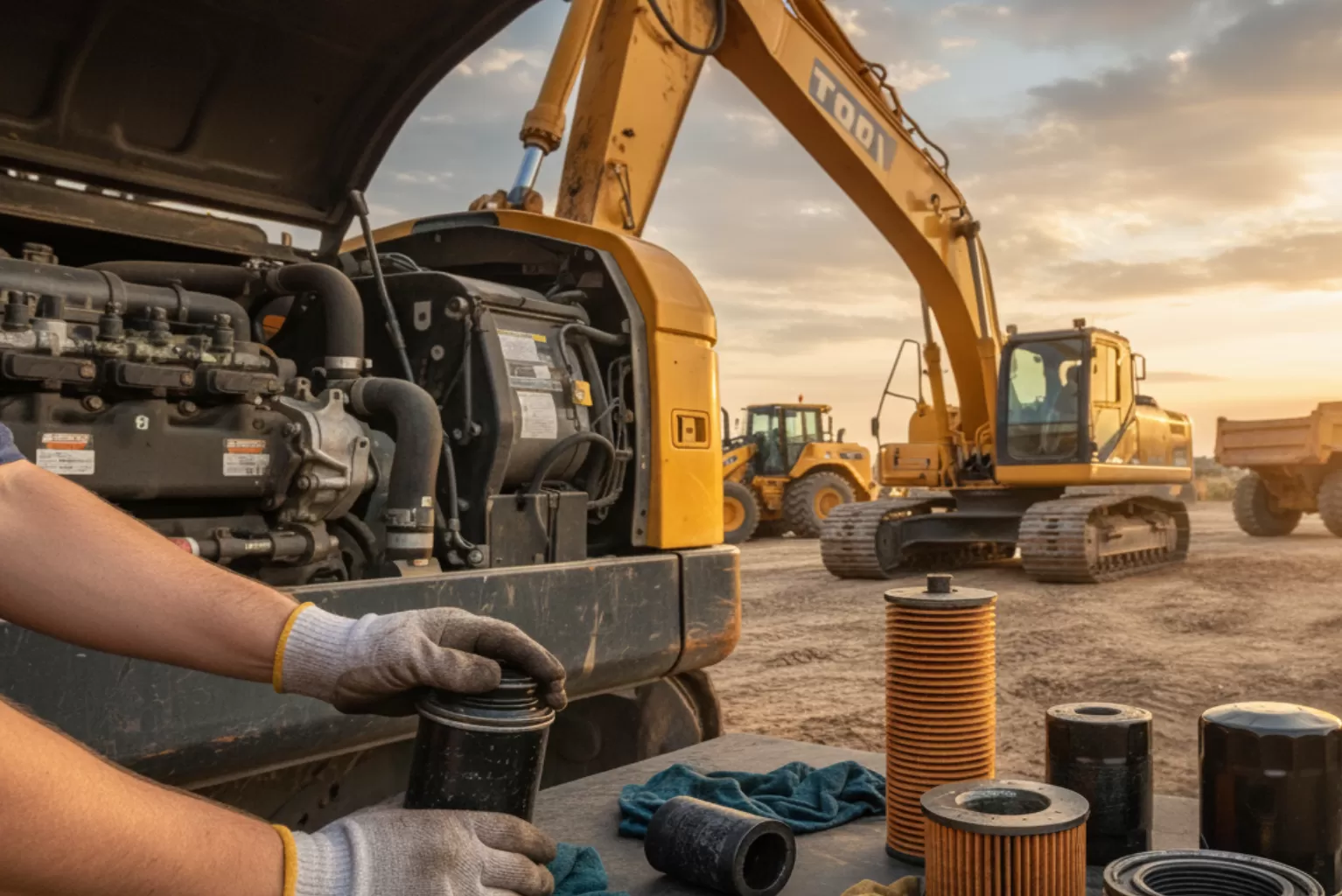 How to Replace Fuel, Oil, and Hydraulic Filters in Heavy Equipment